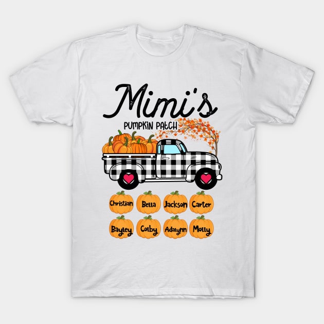 Mimi's Pumpkin Patch Truck Art, Happy Halloween Shirt, Fall Shirt, Grandma Birthday Gift, Personalized T-Shirt by briscoelavinia6674
